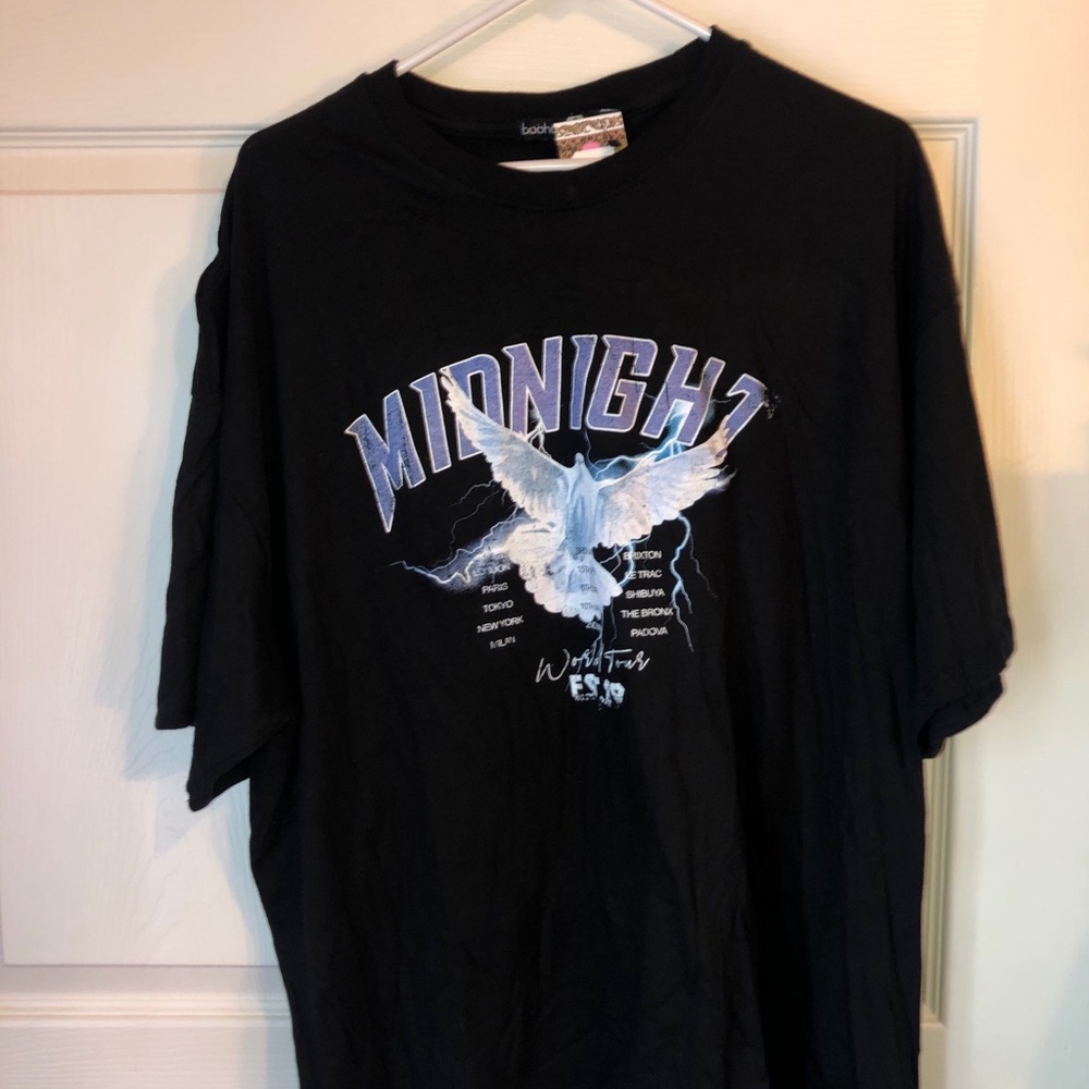 Black Tee from BooHoo